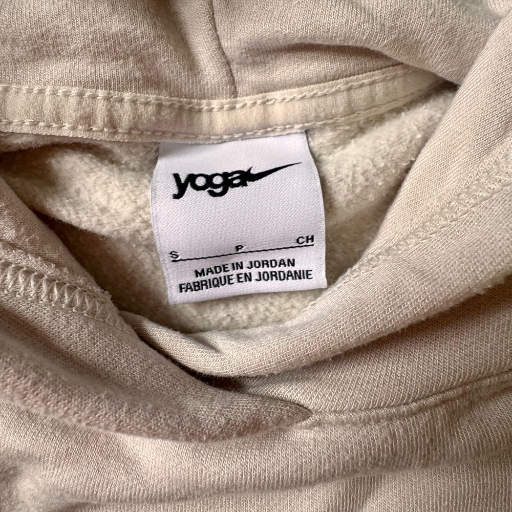 Nike Yoga Size S Women's Cropped Fleece Hoodie - Picture 5 of 10